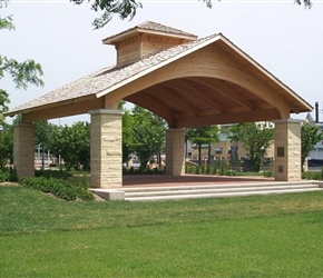 Wooden Park Shelters
